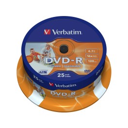 DVD -R 4,7Gb, PRINT. 25/PAK